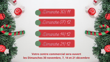 OUVERTURES EXCEPTIONNELLES