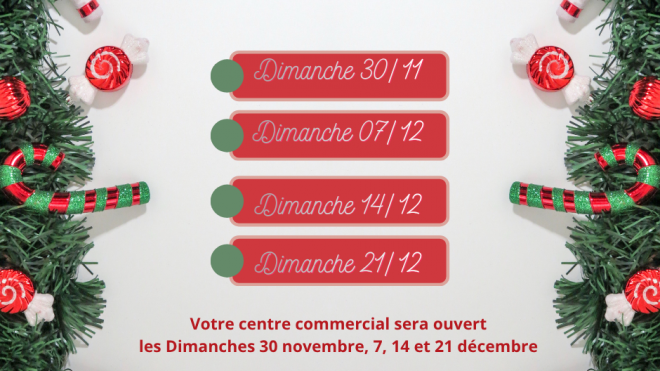 OUVERTURES EXCEPTIONNELLES